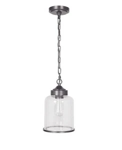 Worth Home Products Pendant Light 7 Inch Reces Brushed Bronze LED 75W PKW-8224 - Picture 1 of 5