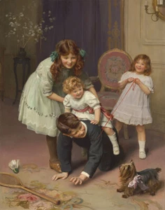 Arthur John Elsley Gee Up Canvas Print 16 x 20 - Picture 1 of 4