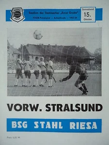 Program Trophy 1983/84 BSG Steel Riesa - Forward Stralsund - Picture 1 of 1