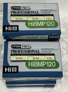 11 TDK Pro Hi8 MP 120 Finavinx High Definition Mastering Editing Video Tapes - Picture 1 of 10