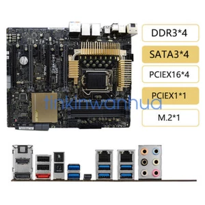 For Z97-WS LGA1150 DDR3 DP+HDMI 1×M.2 4×SATAIII Motherboard #F10 - Picture 1 of 4