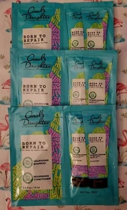 3 SETS Carol's Daughter Born to Repair Shampoo & Conditioner 0.5 oz ea. Samples - Picture 1 of 4