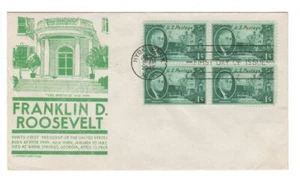 First day cover, Scott #930, Roosevelt, Mellone 1D, Anderson cachet, 1945 - Picture 1 of 1