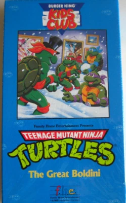 Teenage Mutant Ninja Turtles 'The Great Baldini' BK Kids Club  VHS 1990 NEW/Seal - Image 1 of 4