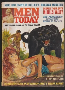Men Today Magazine Lust Slaves Russian Monster Hell's Valley Bloody Oct 1963 - Picture 1 of 5