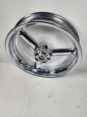 03-08 Suzuki SV650 SV 650 SVF650 FRONT  WHEEL RIM CHROME STRAIGHT OEM - Image 1 of 4