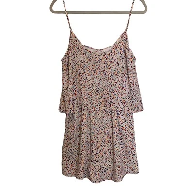 Женский комбинезон BCBGeneration средний белый конфетти ремешок для спагетти цвет Dewberry Ruffle - Изображение 1 из 4