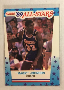 1989 Fleer Magic Johnson #5 All Star Sticker - Picture 1 of 2