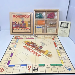 Monopoly Nostalgia Series - Collectible Wood Box - 2001 Parker Brothers - Picture 1 of 8