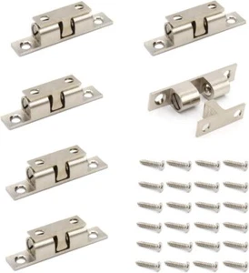 50MM Ball Catch  Set of 6 Solid Brass Chromium Plated Adjustable Double Ball Ten - Picture 1 of 2