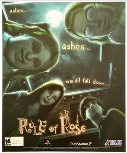 Publicité Print 2006 Rule Of Rose PS2 Atlus Horreur Rare Original Promo Poster Art - Photo 1/4