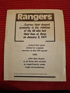 Programa Rangers v Dundee United. 16/1/1971 - Imagen 1 de 1