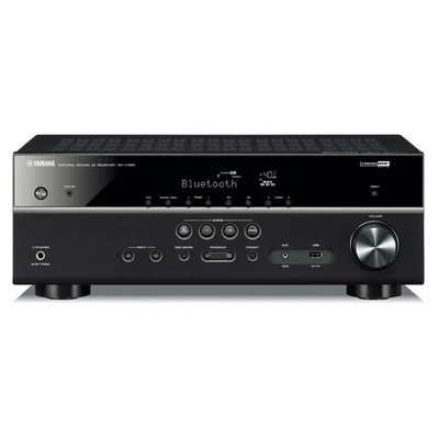 Yamaha RX-V385BL 5.1 Channel AV Receiver with YPAO Automatic Room Calibration - Image 1 of 3