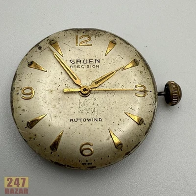 Gruen 550SS Autowind 17J Balance Not Good  AS IS Parts or Repair - Image 1 of 4