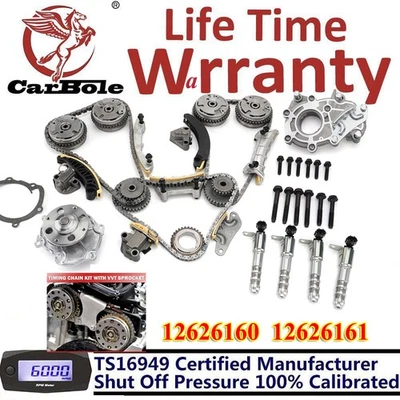 Kit de cadena de distribución y engranajes VVT para Cadillac Buick Enclave Chevy Traverse GMC 3,6 L Foto 1 de 4
