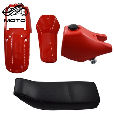 适用于雅马哈 PW80 PW 80 Peewee 燃油箱座椅塑料挡泥板整流套件红色 — 第 1/4 张图片