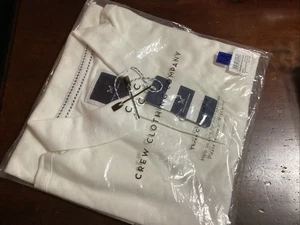 CREW CLOTHING COMPANY POLO SHIRT MELBURY MEDIUM CREAM / WHITE MENS RRP £40 BNWT - Picture 1 of 7