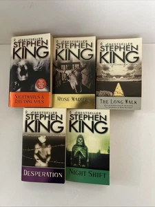 Stephen King Posten von fünf Taschenbüchern Nachtschicht, Albträume, Verzweiflung + - Bild 1 von 19