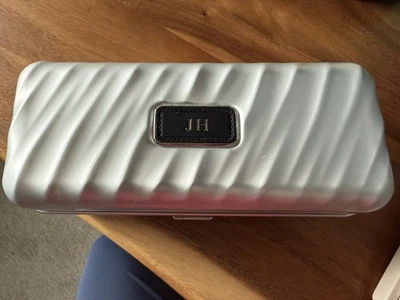 Tumi  ALUMINUM 3 Watch Travel Storage Case SILVER - see description  - Image 1 of 4