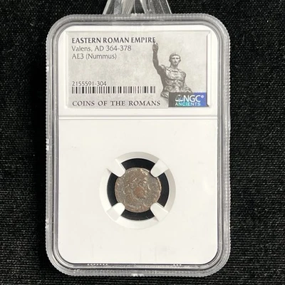 East Roman Empire Valens AE3 Nummus • NGC Certified Ancient Coin 11ea5 - Image 1 of 4