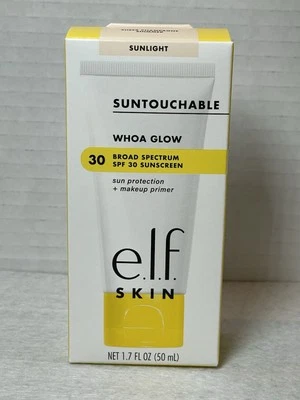 e.l.f. Protector solar Skin Suntouchable Whoa Glow luz solar FPS 30 1,7 oz exp. 26/04 Foto 1 de 4