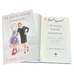 Carol Burnett Signed Autograph “In Such Good Company” Book! TV Comedy Legend! - Picture 1 of 5
