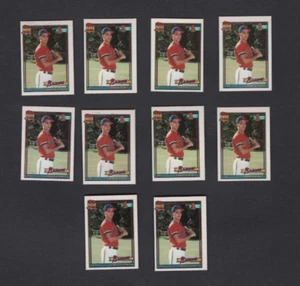 (10) 1991 TOPPS MICRO MINI ROOKIE CARD LOT #333 CHIPPER JONES NM-MT SET FRESH - Picture 1 of 2