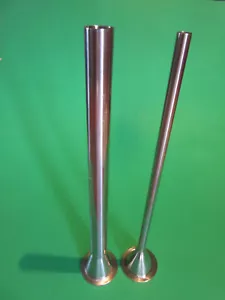 Juego de 2 tubos de relleno de salchichas de 12" de largo cuerno 1 9/16" base 3/8" y 3/4" de diámetro - Imagen 1 de 6