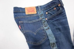 Levi's 502 Regular Taper Stretch Rugged Denim Blue Jeans Boys Size 16 R 28 x 28 - Picture 1 of 9