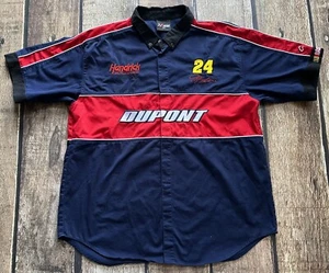 CHASE AUTHENTICS 24 JEFF GORDAN DUPONT NASCAR SHIRT BLUE RED MENS XXL EXCELLENT - Picture 1 of 13