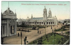 EXPOSICIÓN FRANCO-BRITÁNICA, LONDRES 1908 - PALACIO BRITÁNICO DE ARTES APLICADAS Postal - Imagen 1 de 1