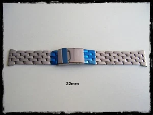 Bracciale Pilot per orologio in acciaio lucido 22mm - Foto 1 di 6