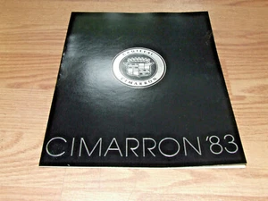 FOLLETO/CADILLAC CIMARRON DE 16 PÁGINAS DE COLECCIÓN 1983, NUEVO DE LOTE ANTIGUO. - Imagen 1 de 4