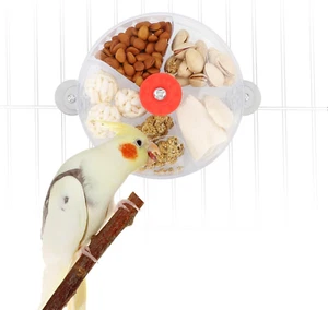 Bird Creative Foraging System Wheel Seed Food Ball Rotate Training Toy for Small - Picture 1 of 12