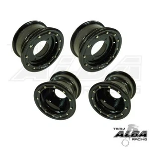 TRX 450r 400ex Front  Rear Wheels  Beadlock 10x5 10x8  Alba Racing  BB 32 - Picture 1 of 2