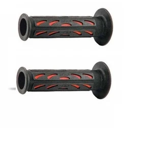 PROGRIP MANOPOLE GP RACING FORATE DUAL DENSITY SYSTEM ROSSO-NERO 724 MOTO - Foto 1 di 1