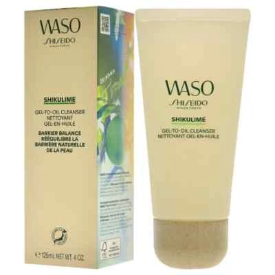 Waso Shikulime Gel-to-Oil Cleanser da Shiseido - 4 oz/125ml NOVO na CAIXA de varejo - Imagem 1 de 2