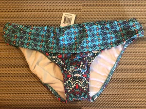Athena Bikini Badehose Foldover Banded Hose Multi Blau Größe 6 - Bild 1 von 8