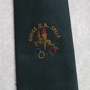 Tie Necktie Mens Vintage Club Association Corporate OLYMPIC - Picture 1 of 4