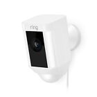 Ring Spotlight Cam Wired HD Security Camera with LED Light - White