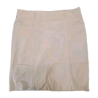 Saia cáqui Liz & Co tamanho 16 C80 - Imagem 1 de 4