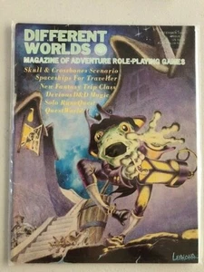 Different Worlds RPG Magazine Issue #17 Chaosium 1981 Skull & Crossbones RQ D&D - Imagen 1 de 1