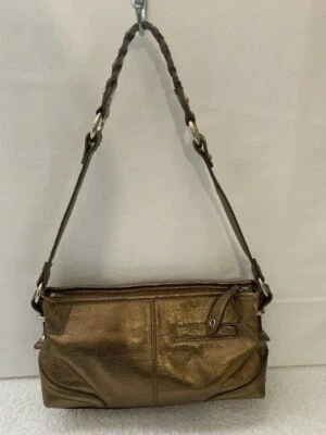 THE SAK METALLIC GOLD WITH BRAIDED STRAP SHOULDER BAG - Image 1 of 4