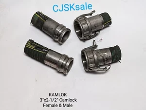 KAMLOK 3"x2-1/2" Camlock Female & Male (USED) - Picture 1 of 13