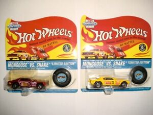 Hotwheels Redline Era-Vintage Mongoose/Snake Limited Ed Funny Cars-MOC!