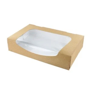 Kraft Brown Window Pop-Up Box - 7.7 x 4.6 x 1.5" - 2 Pack Sizes - Picture 1 of 1