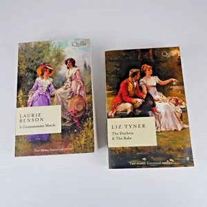 2 Quills Books - 2 Stories in each - Historical Romance: Paperback Novels Love - Picture 1 of 16