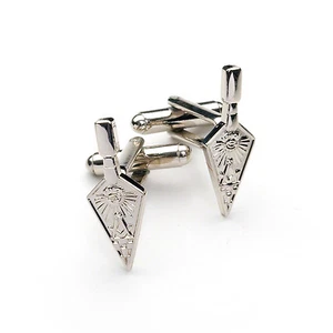 Super Quality Detailed Silver Masonic Trowel Cufflinks - Picture 1 of 2