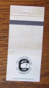 COUNTRY CLUB OF CHARLESTON GOLF CLUB MATCHBOOK COVER: SC EMPTY MATCHCOVER -A11 - Picture 1 of 1
