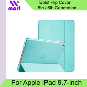 9.7-inch iPad 6 Flip Cover Translucent Frost Smart Case Compatible with iPad 5 2 - Picture 1 of 5